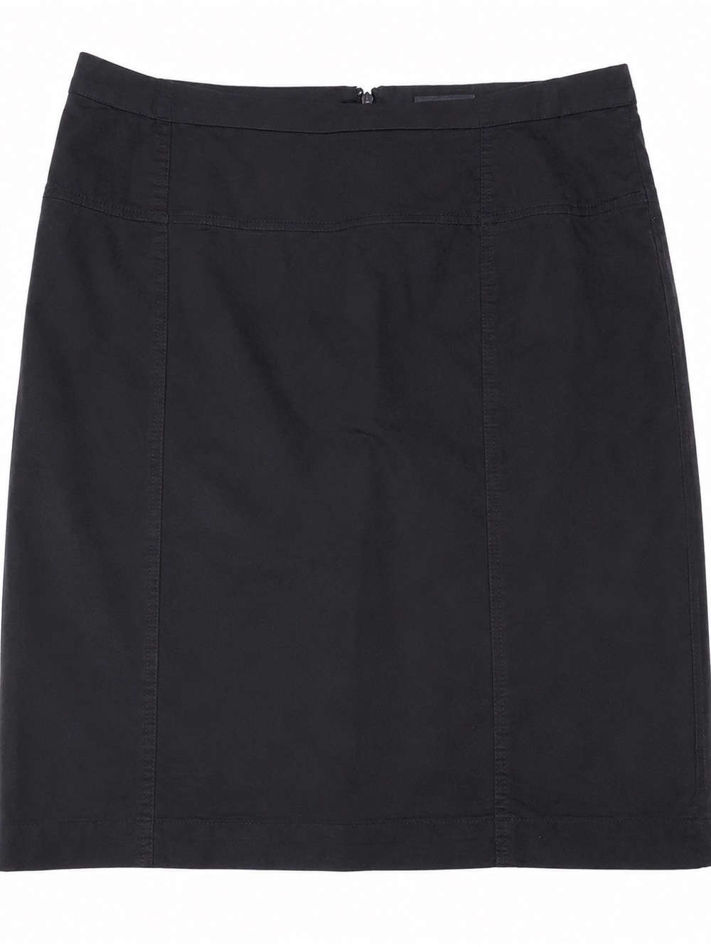 Ann Klein 16W Black Stretch Skirt Suit Career Jacket Pencil Skirt Cotton Blend - Picture 6 of 7